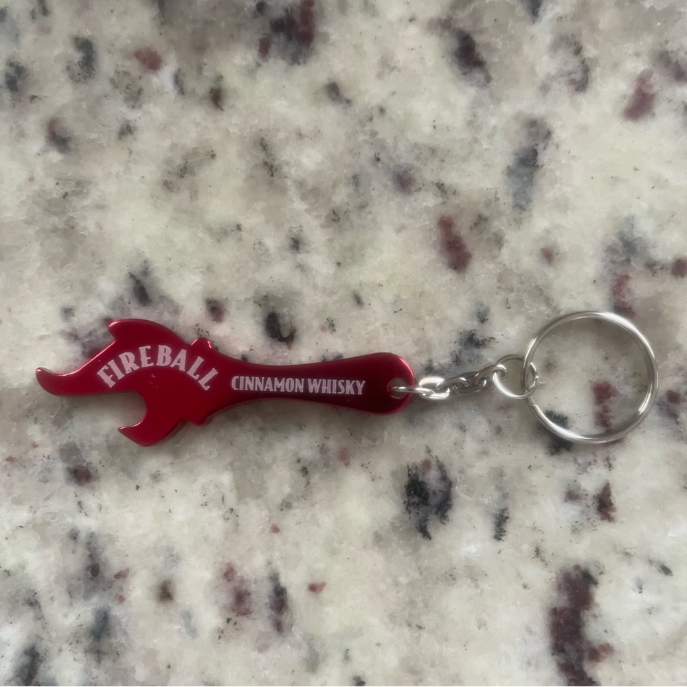 Fireball Cinnamon Whiskey Bottle Opener Keychain
